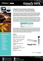 Ochra-V-MAX - бърз количествен тест за определяне наличието на Охратоксин А в какао - брошура