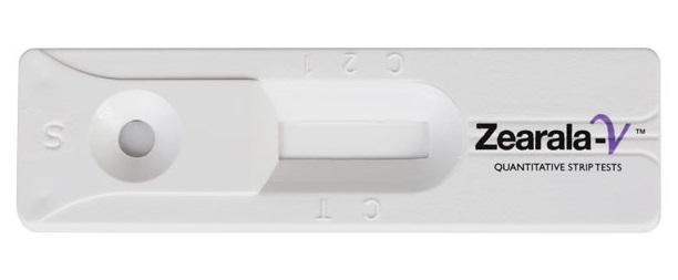 Zearala V AQUA - lateral flow strip test measuring zearalenone contamination in corn